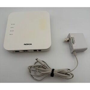 Nokia XS-010X-Q Optical Network Terminal ONT‎ Fiber Modem White w Power Adapter